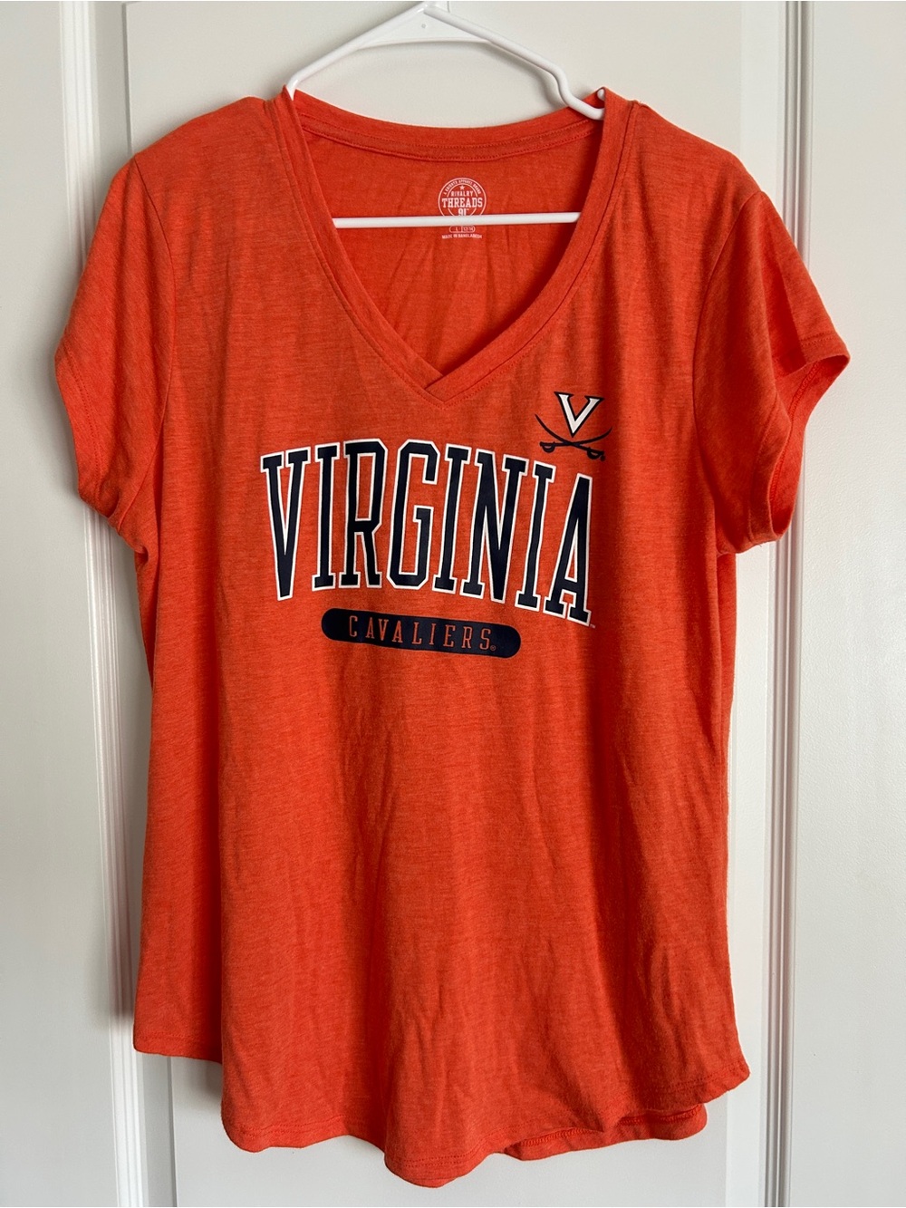 Rivalry Threads Virginia Cavaliers Orange V-Neck Tee
